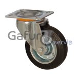 Industrial rubber wheel for garbage containers without brake